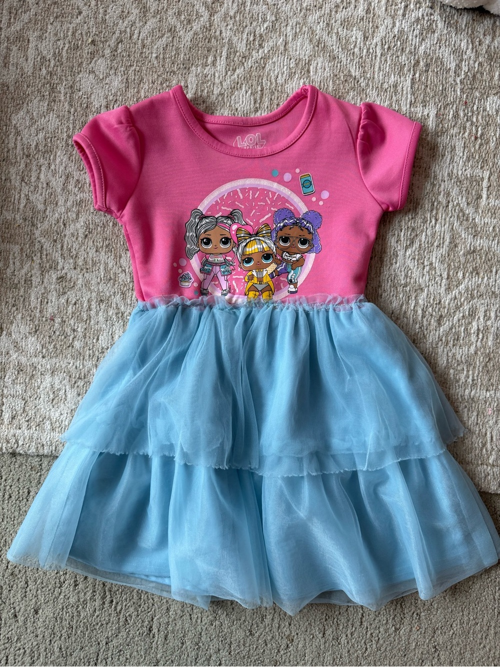 L.O.L. Surprise! Pink and Light Blue Tulle Dress 4t